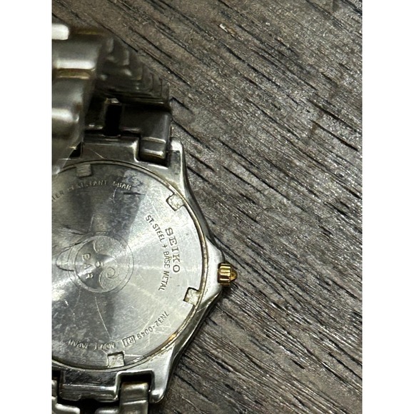 Texas Christian University Frogs Two Tone SEIKO Date Needs Battery Vintage main image 6